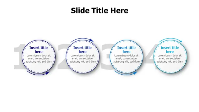 Four Step Circular Process Flow Diagram — Alter… | PPT Design