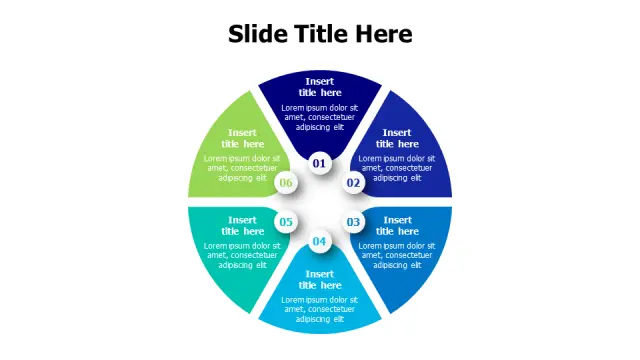Six Segment Circular Process Wheel — Alternateâ€¦ | PPT Design