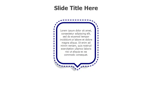 Speech Bubble Quote Text Frame | Quotes | PPT Design