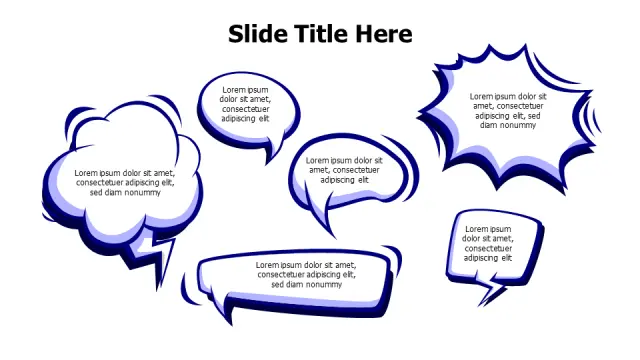 Comic Style Speech Bubbles Collection | PPT Design