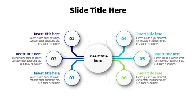 Six Branch Central Hub Process Diagram