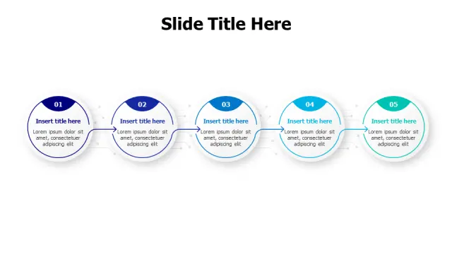 5-Stage Circular Process Timeline Infographic | PPT Design