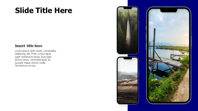 Triple Mobile App Showcase Layout | Devices | PPT Design