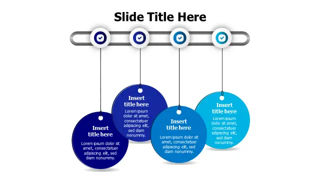 4-Step Process Chain Workflow Diagram | PPT Design
