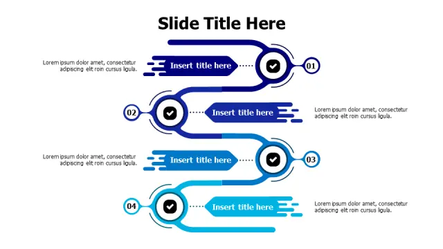4-Step Process Timeline with Checkmarks | PPT Design
