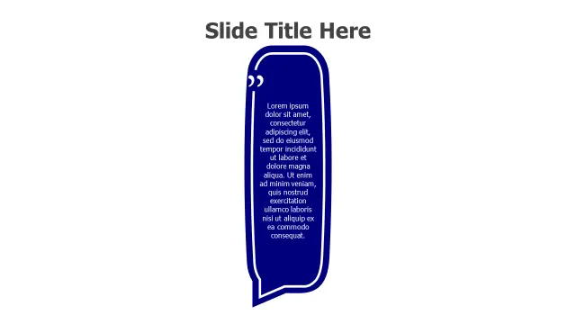 Rounded Speech Bubble Quote Layout | Quotes | PPT Design