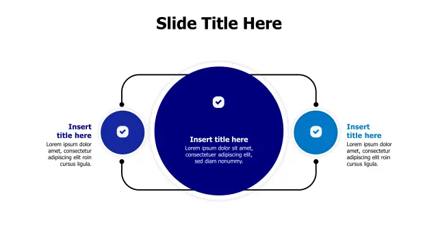 Three Element Hub Connection Diagram | PPT Design