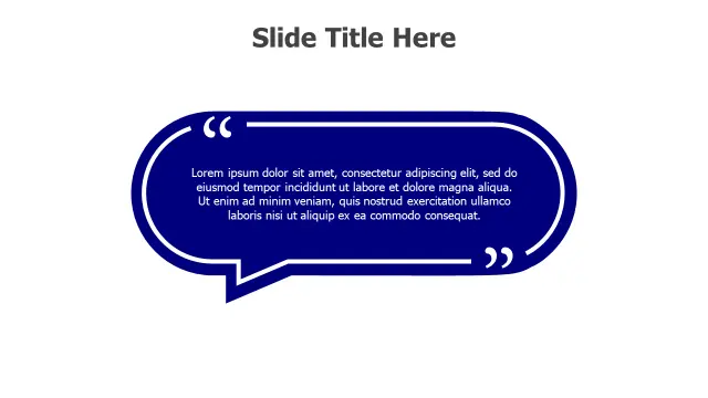 Rounded Speech Bubble Quote Layout — Alternateâ€¦ | PPT Design