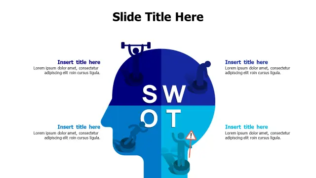 SWOT Analysis Human Head Puzzle Infographic | PPT Design