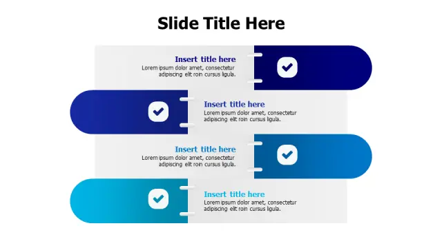 4-Step Process Interlocking Banner Layout | PPT Design
