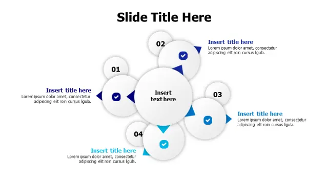 Four Point Central Hub Branching Diagram — Altâ€¦ | PPT Design