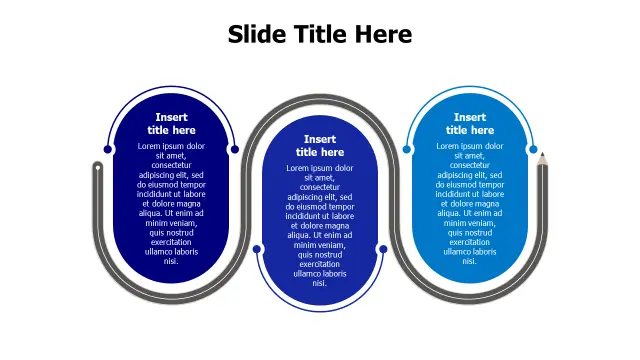 Three Oval Text Frame Layout | Education | PPT Design