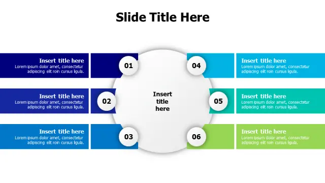 Six Stage Process Flow Banner Layout | PPT Design