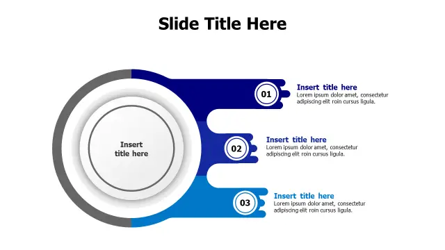 Three Step Circular Process Infographic | PPT Design