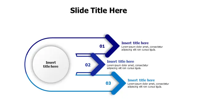 3-Step Process Flow Circular Diagram — Modern â€¦ | PPT Design