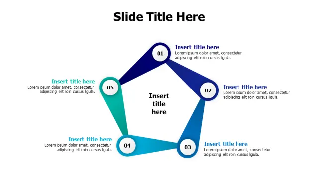 5-Step Pentagon Process Workflow Infographic | PPT Design