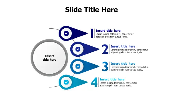 Four Point Central Hub Branching Diagram — Proâ€¦ | PPT Design
