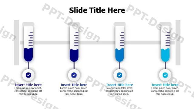 Medical Injection Process 4-Step Timeline | Free PPT Template