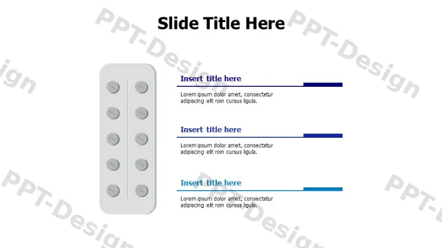 Medical Pills Blister Pack Layout | Free PPT Template