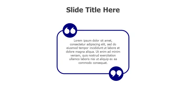 Speech Bubble Quote Text Box | Quotes | PPT Design
