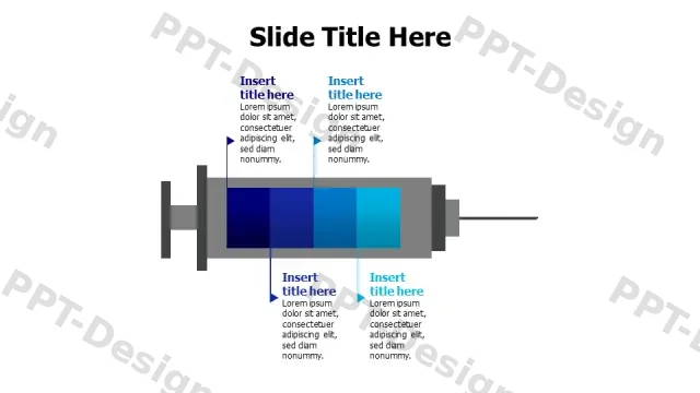 Medical Syringe Process Flow Diagram | Free PPT Template
