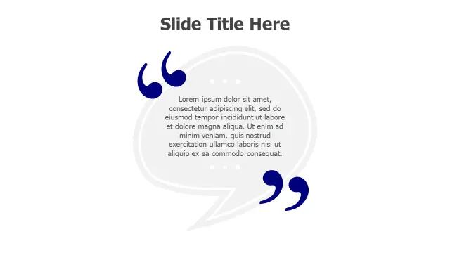 Circular Quote Block Testimonial Layout — Alteâ€¦ | PPT Design