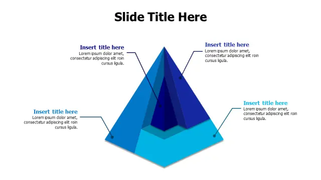 4-Level Nested Pyramid Infographic Template | PPT Design