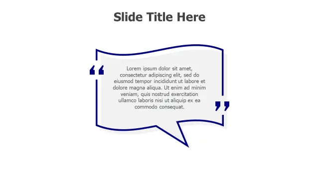 Speech Bubble Quote Callout Box | Quotes | PPT Design