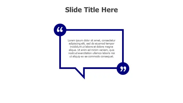 Speech Bubble Quote Callout Frame | Quotes | PPT Design