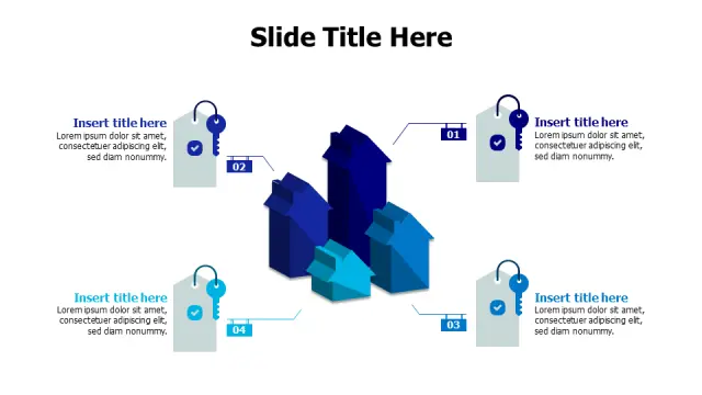 Real Estate Property Comparison 3D Diagram | 3D | PPT Design