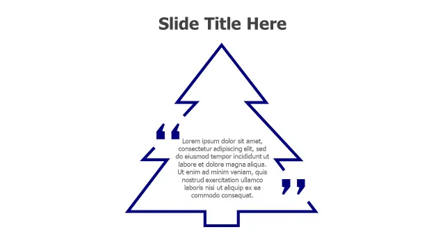 Christmas Tree Quote Testimonial Frame | Quotes | PPT Design