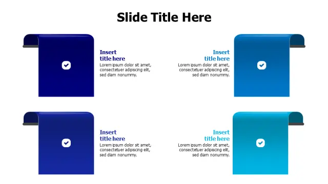 Four Step Process 3D Folder Tabs | 3D | PPT Design