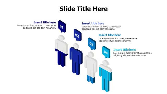 Four Step Team Progression 3D Infographic | 3D | PPT Design