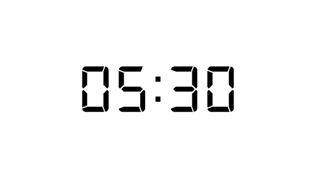 Digital Clock Display Timer Template | Timer | PPT Design