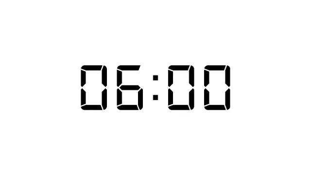 Six Minute Digital Clock Timer | Timer | PPT Design