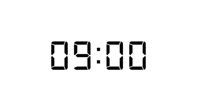 Digital Clock 9 Minute Countdown Timer | Timer | PPT Design