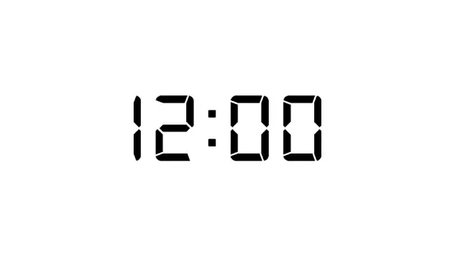 Digital Clock 12 Minute Countdown Timer | Timer | PPT Design