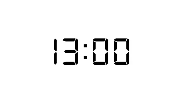 Digital Clock Style 13 Minute Countdown | Timer | PPT Design