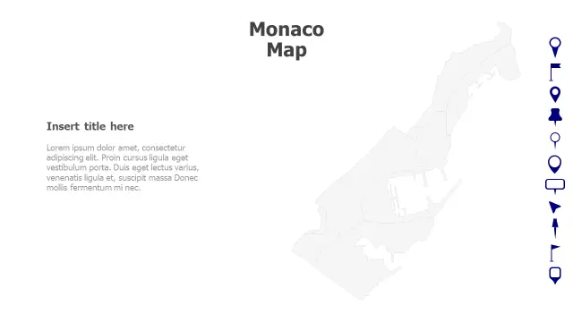 Monaco Country Map Infographic Template | Maps | PPT Design