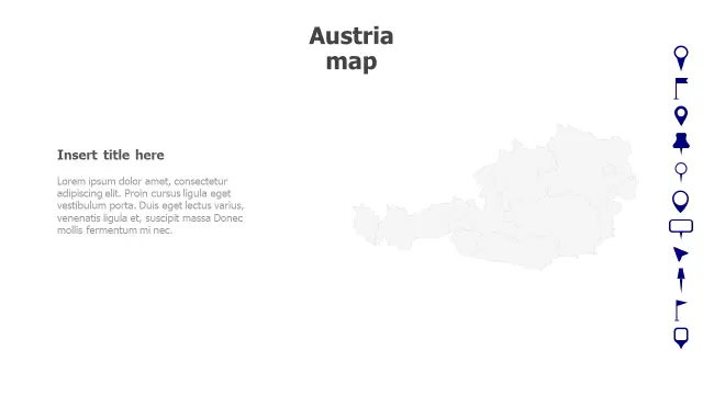 Austria Political Map Navigation Template | PPT Design