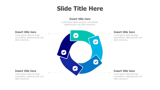 Five Step Circular Process Infographic | Round | PPT Design