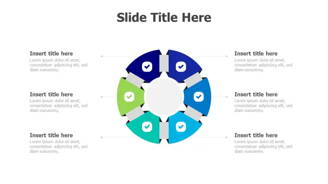 Six Section Circular Process Infographic | PPT Design