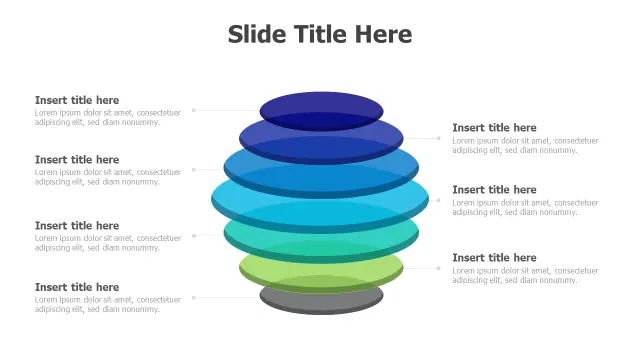 Seven Layer Stacked Stone Infographic | 3D | PPT Design