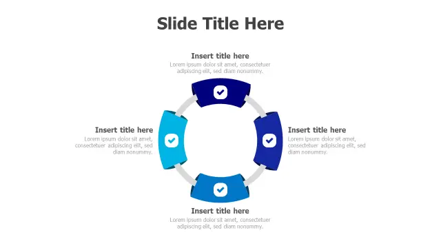 4-Point Circular Process Verification Template | PPT Design