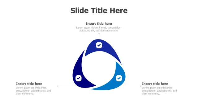 Three Stage Triangle Process Cycle | Round | PPT Design