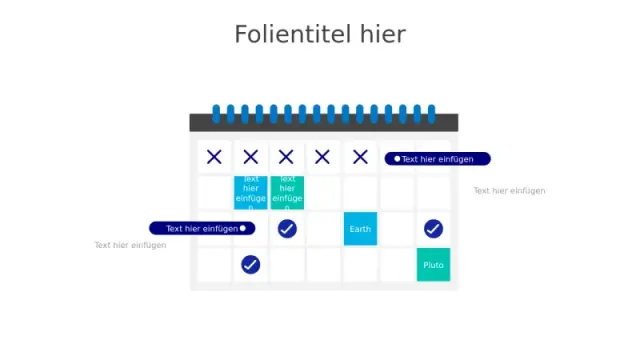 Wöchentlicher Planungs-Gitter-Kalender-Layout | PPT Design