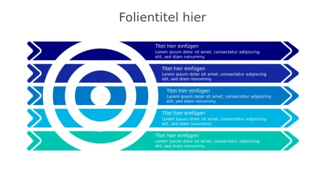 Ziel Zielscheibe Pfeile Infografik | Ziele | PPT Design