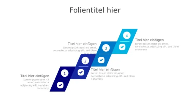 Vier Schritte Diagonal Pfeil Prozesslayout | PPT Design