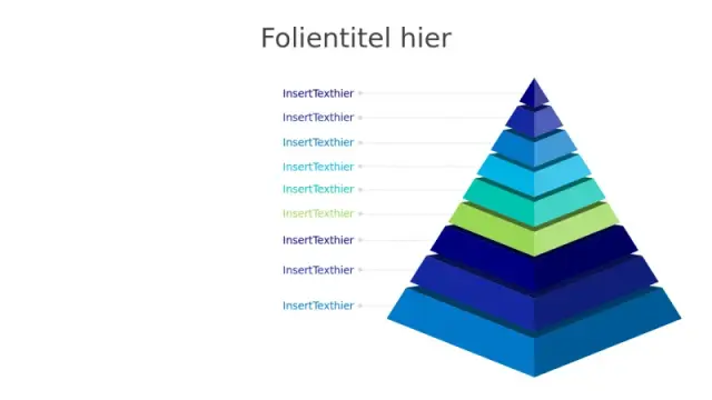 9-Layer Hierarchische 3D-Pyramiden-Infografik | PPT Design