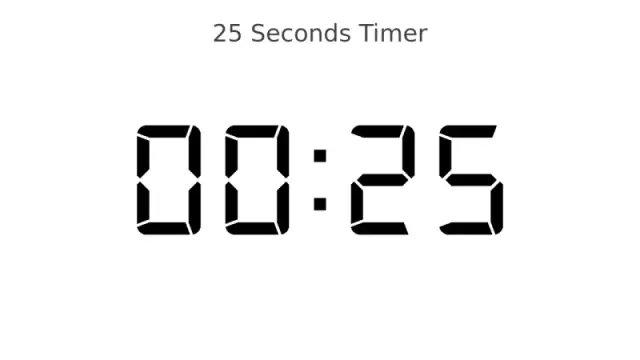 Digitaler 25-Sekunden Countdown Timer | Timer | PPT Design
